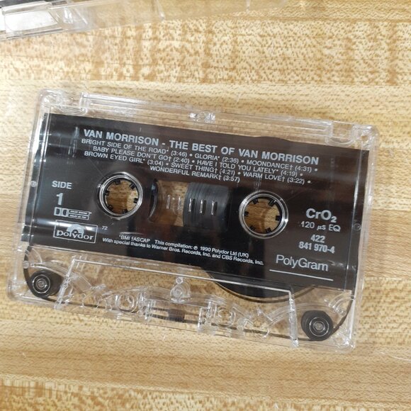 Best of Van Morrison Cassette 1990 PolyGram WB Brown Eyed Girl Stoned Me VTG - Picture 3 of 6
